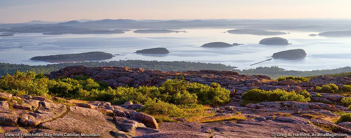 View of Frenchman Bay from Cadillac Mountain