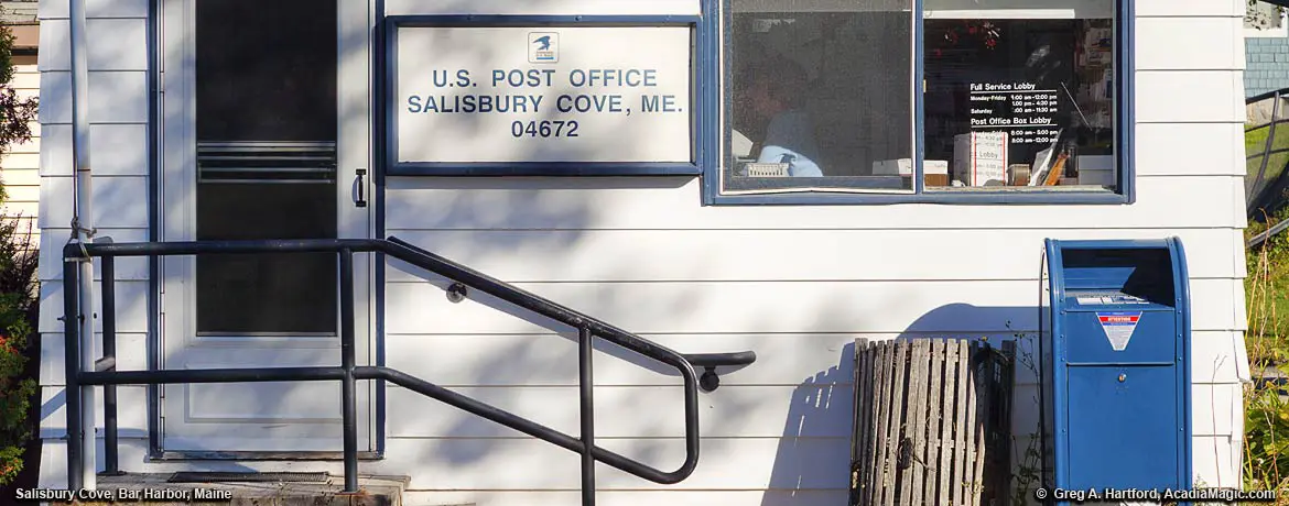 Salisbury Cove Post Office with Lobster Mail