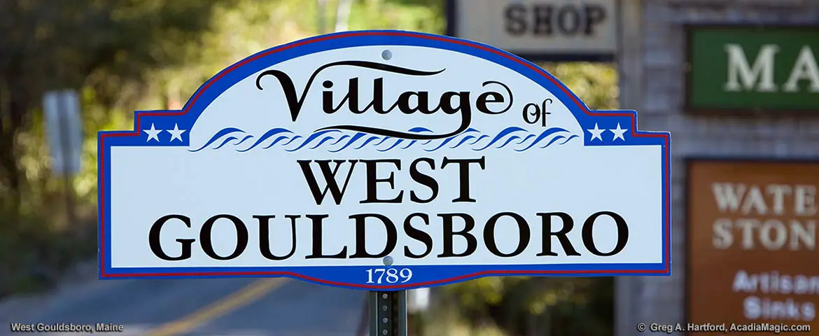 Village of West Gouldsboro, Maine Sign
