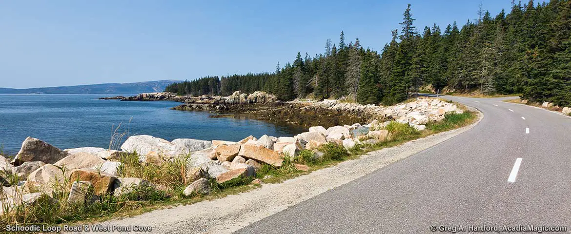 West Pond Cove at Schoodic Peninsula in Acadia National Park