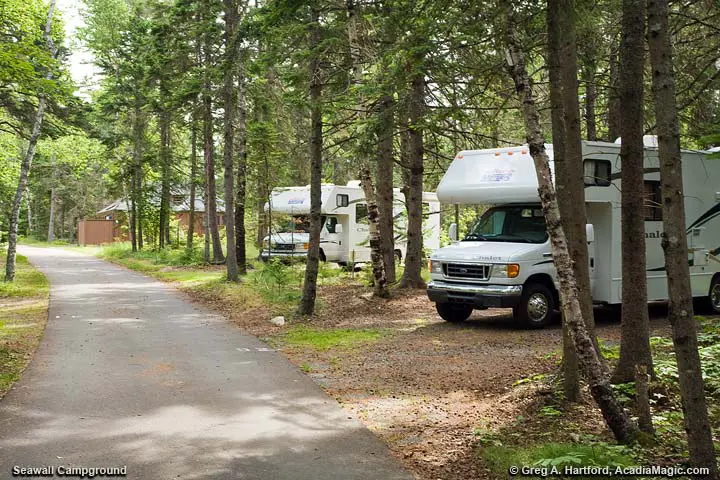 Seawall Campground RV Parking