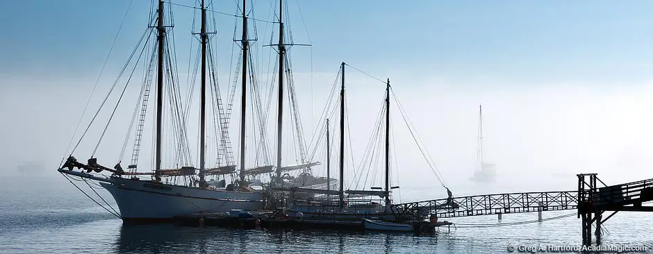 Margaret Todd schooner in Bar Harbor, Maine