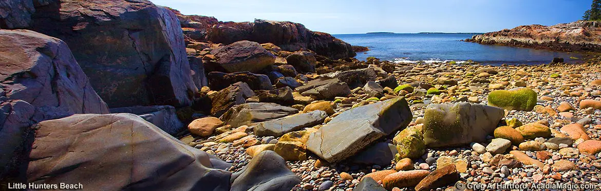 Rocky Shore of Little Hunters Beach in Acadia National Park