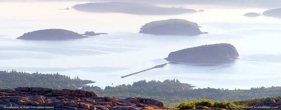 Islands next to Bar Harbor, Maine