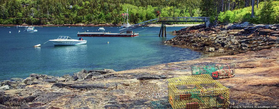 Lobster traps in Northeast Harbor, Maine
