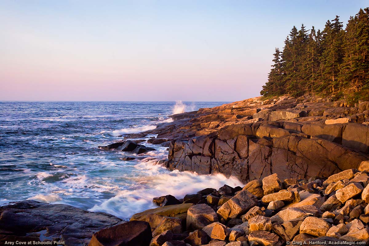 Arey Cove next to Schoodic Point in Acadia