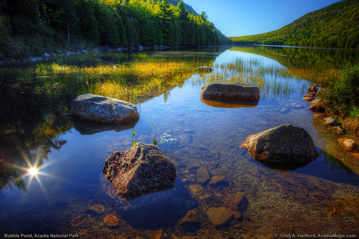 Bubble Pond in Acadia National Park, Maine