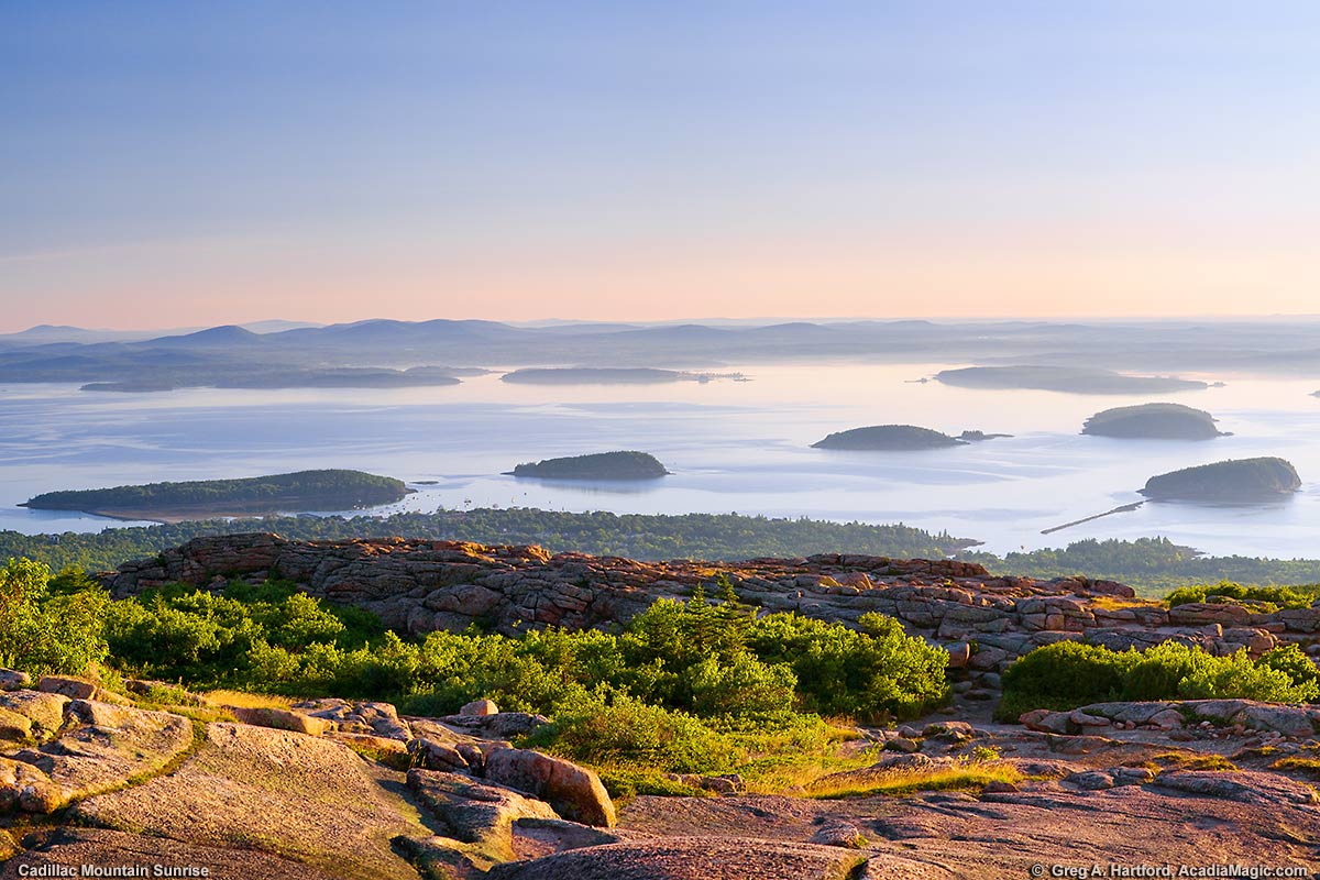 The out islands between Mount Desert Island and the mainland of Maine