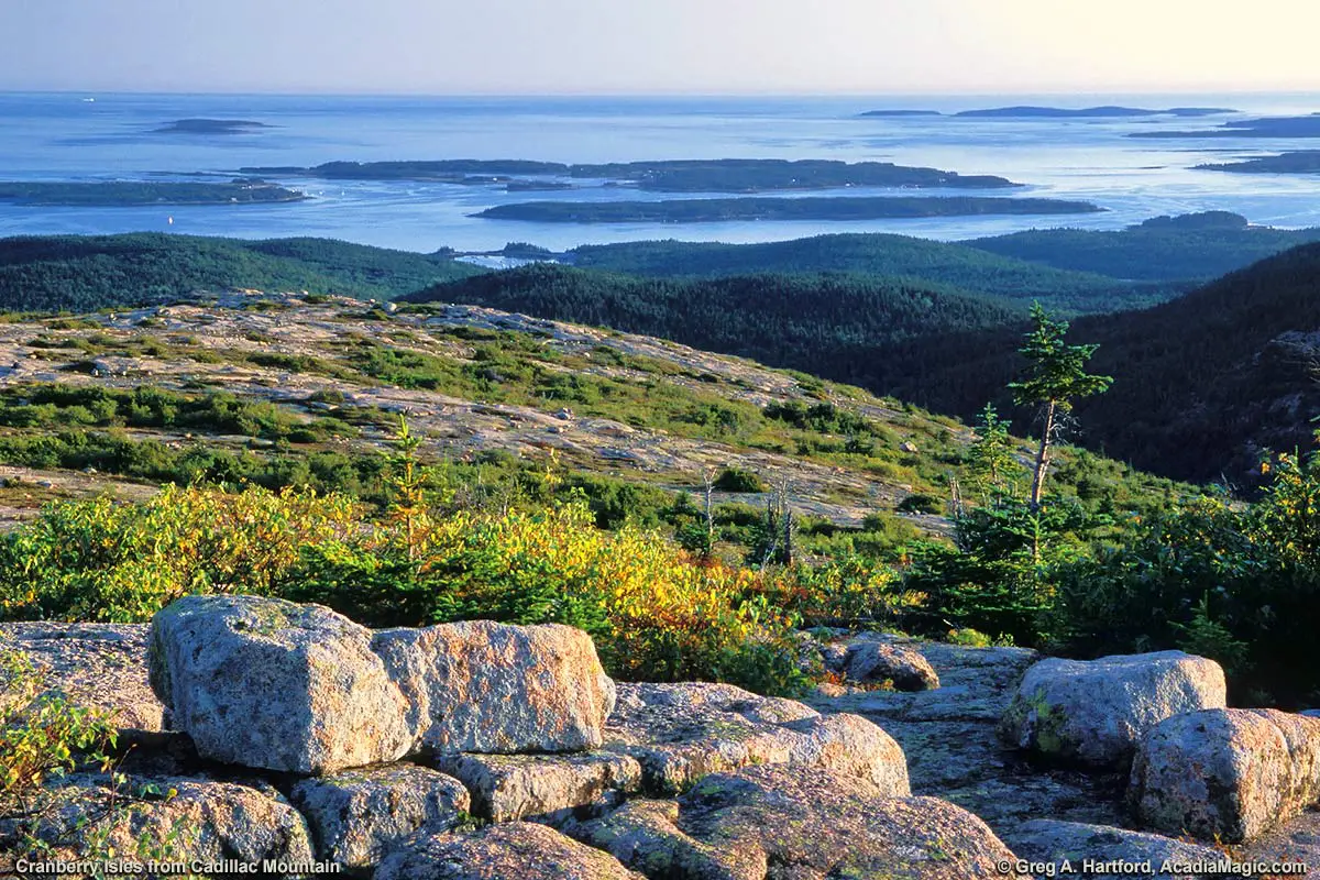 Cadillac Mountain with the Cranberry Isles