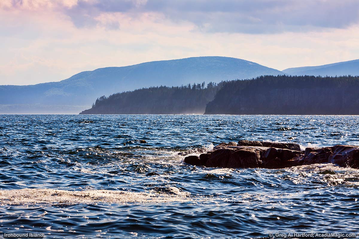 This view of Ironbound Island was taken from the western shoreline of Winter Harbor, Maine.