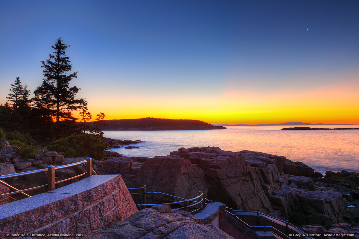Before Sunrise at Thunder Hole in Acadia National Park, Maine