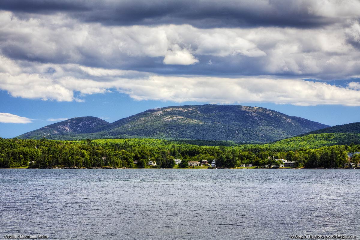 Cadillac Mountain seen from Lamoine State Park