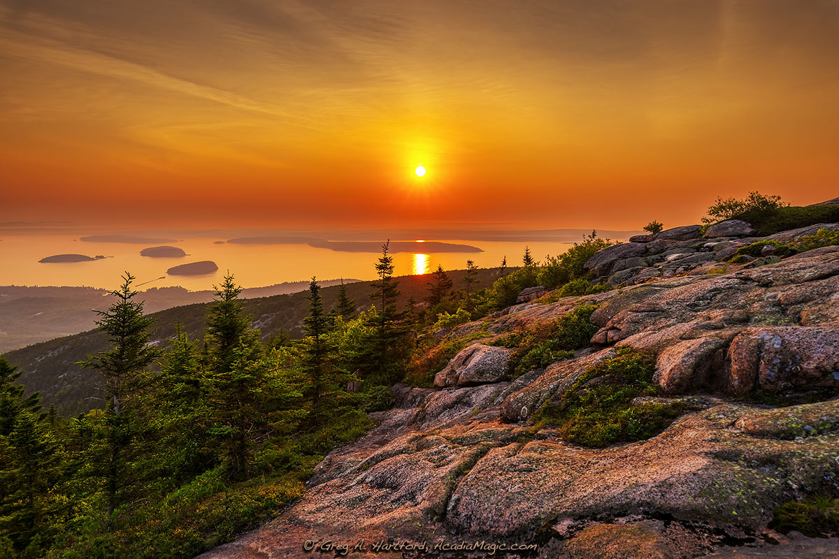 This was the kind of Cadillac Mountain sunrise that we all hope for.