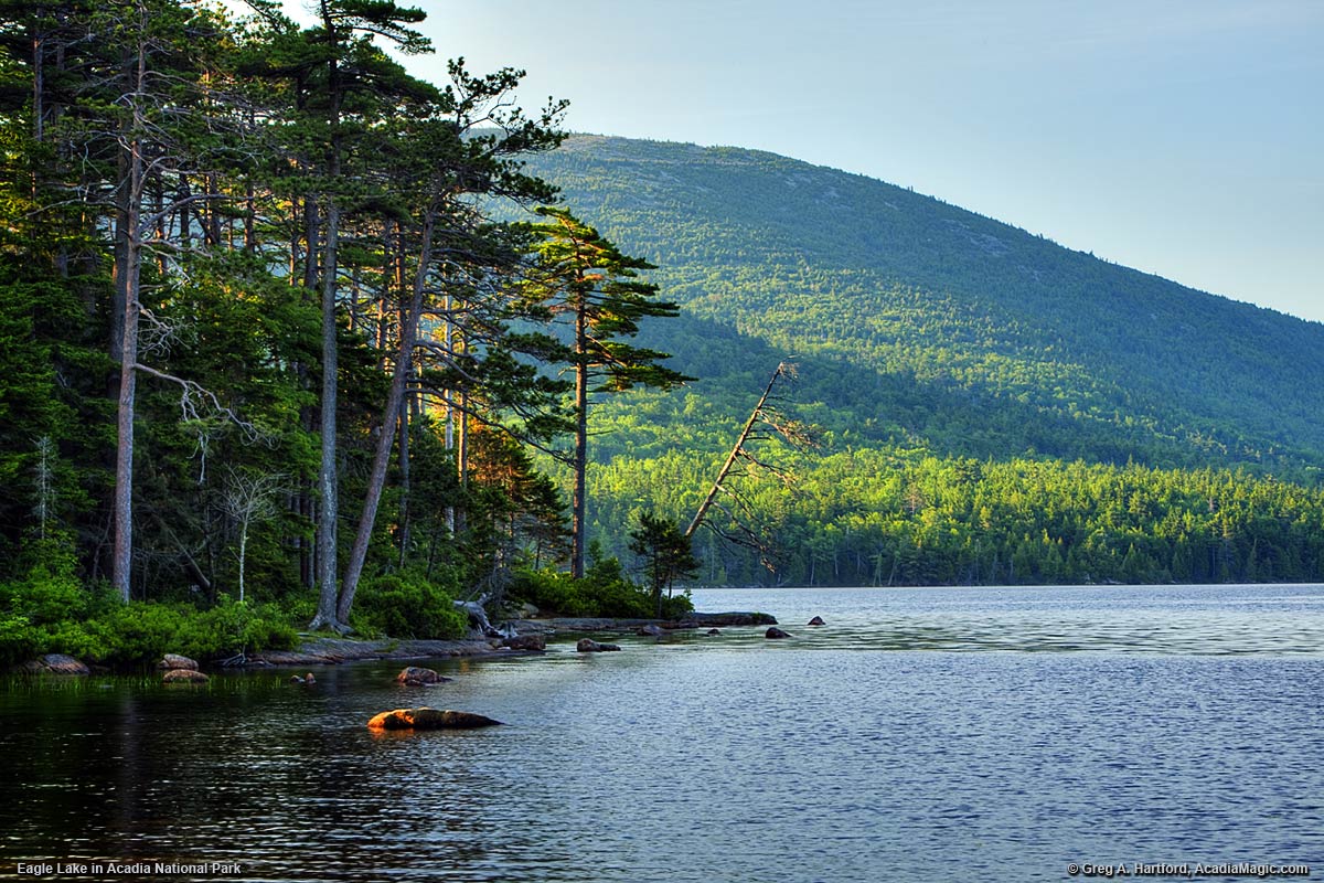 Eagle Lake in Acadia National Park, Maine