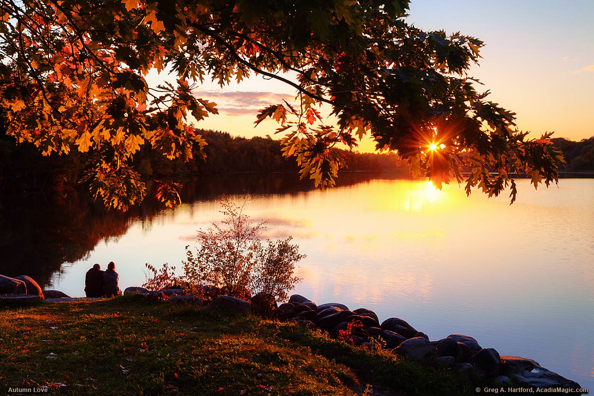 Two Lovers at Garland Pond, Maine