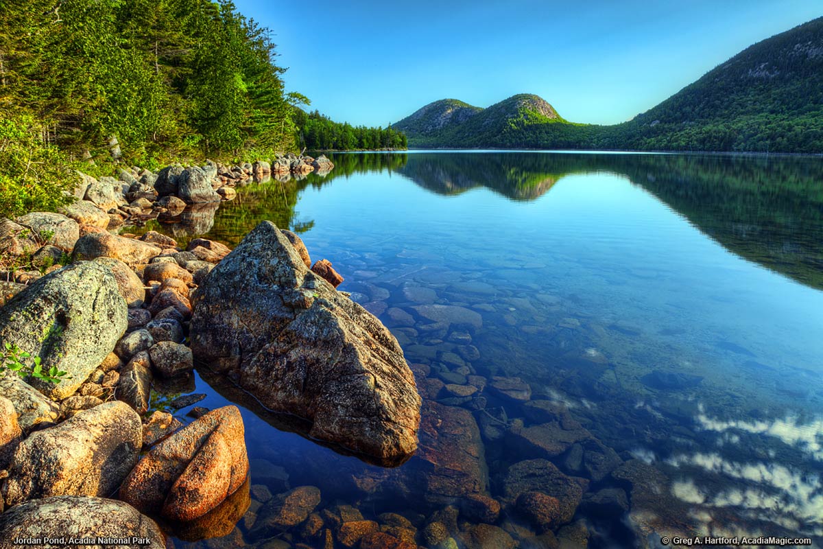 Jordan Pond and Bubble Mountains, Acadia National Park