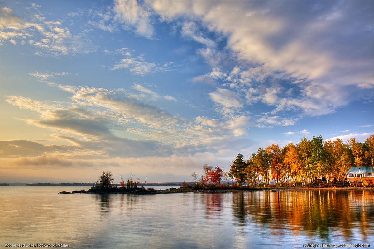 Moosehead Lake Sunrise in Rockwood, Maine