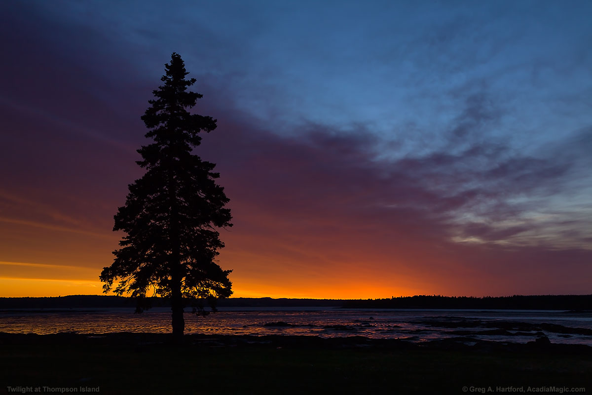 Just before the sunrise in Acadia National Park overlooking Bar Harbor, Maine - Photo 9