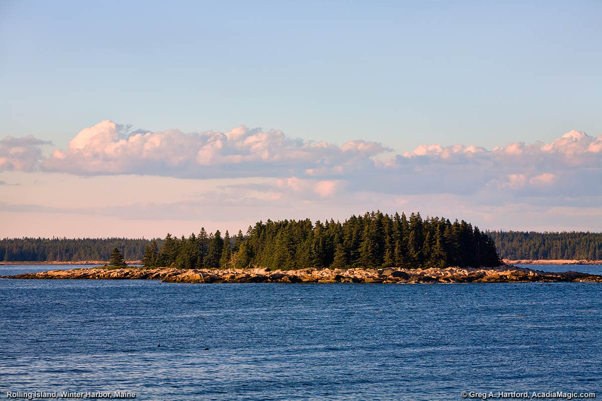 Rolling Island in Winter Harbor, Maine
