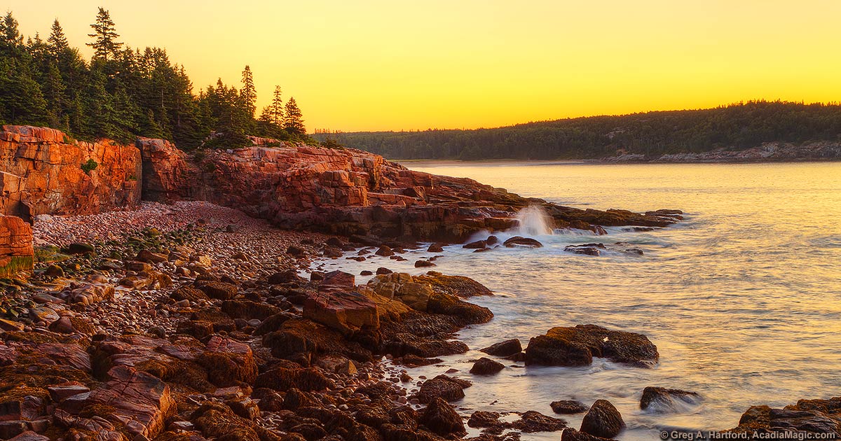 Twilight in Acadia National Park, Maine