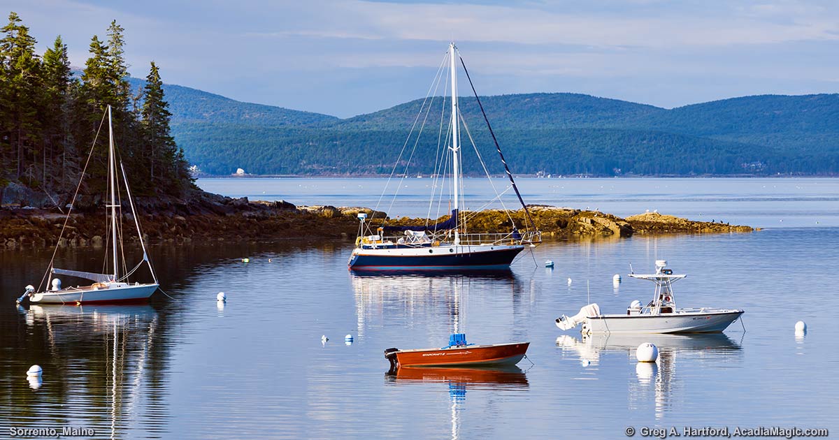 Sorrento, Maine Boats in the Harbor