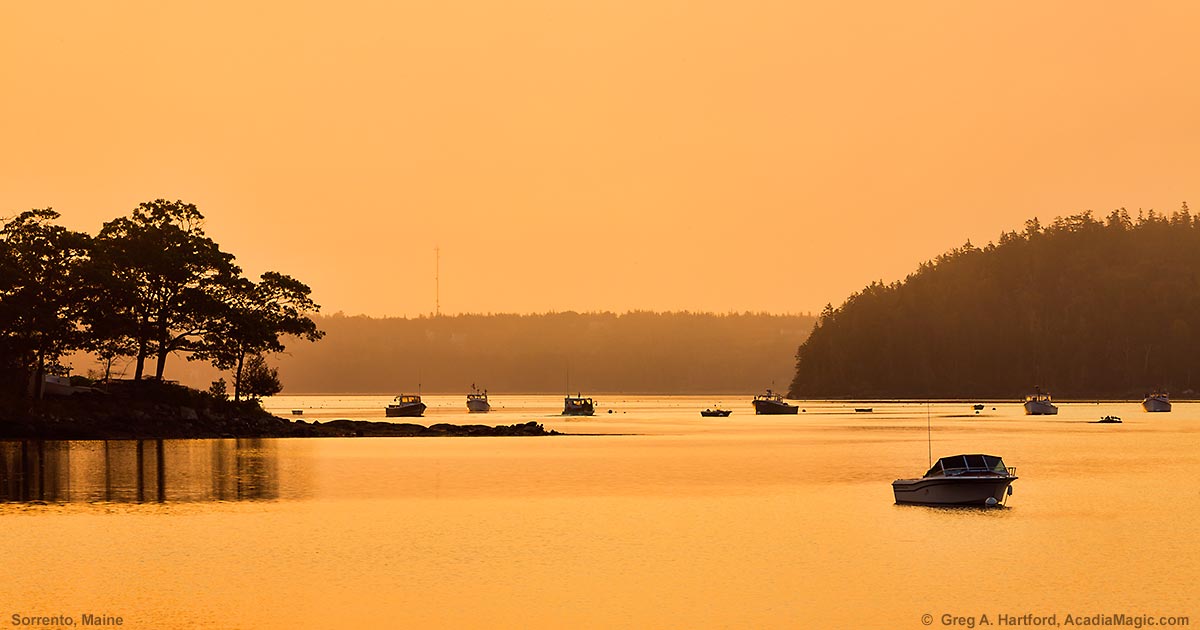 Sorrento, Maine With View of Calf Island