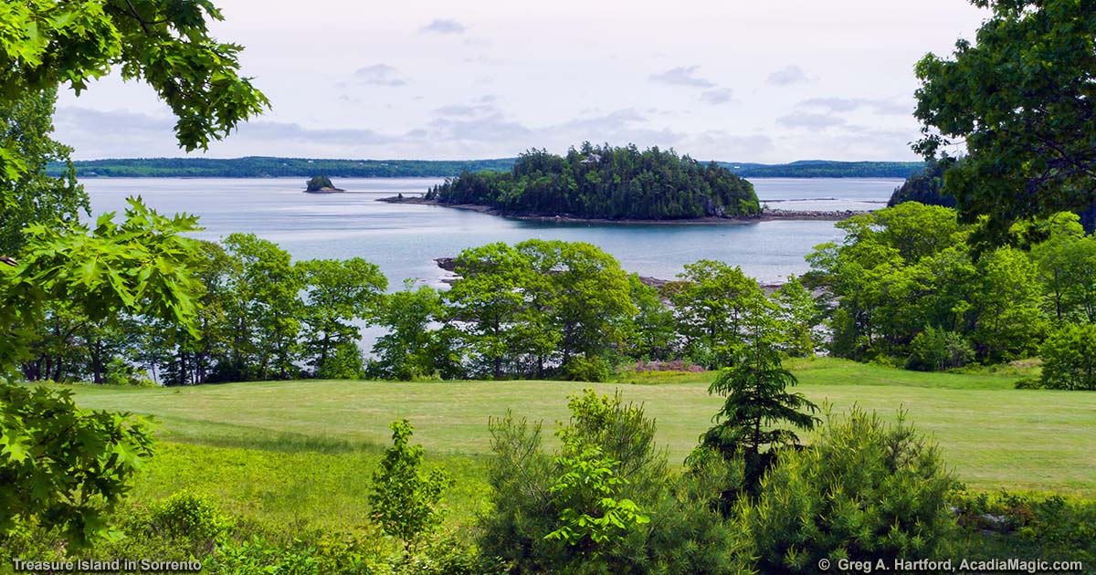 Treasure Island seen from Sorrento, Maine Golf Course