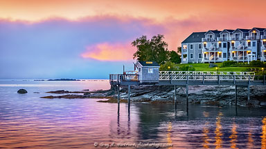 Bar Harbor Inn at 6:30 AM before Sunrise