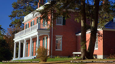 The historic Black Mansion in Ellsworth, Maine