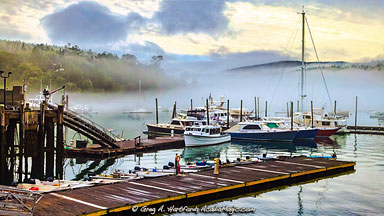 Early morning in Northeast Harbor, Maine