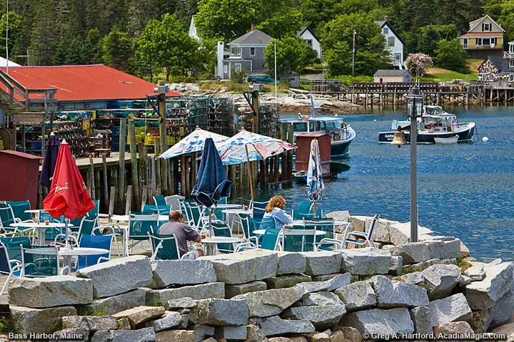 View this Maine lobster operation in Bass Harbor.