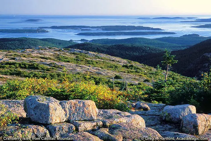 Cranberry Isles seen from Cadillac Mountain