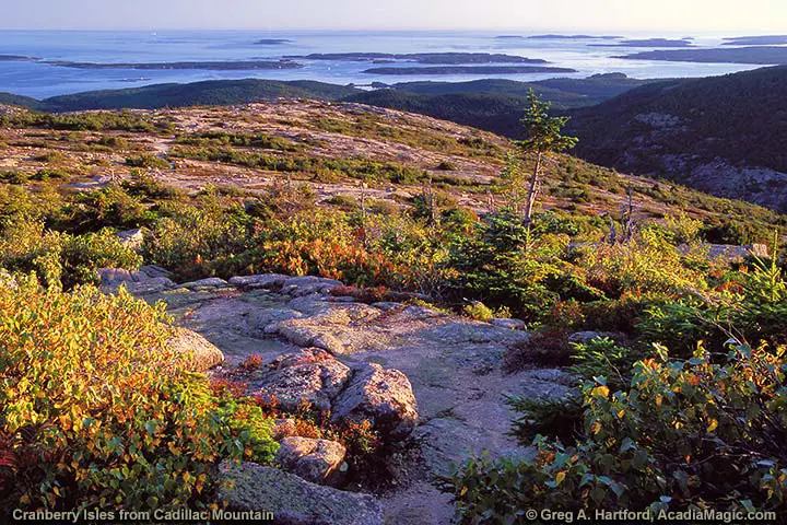 Cranberry Isles seen from Cadillac Mountain