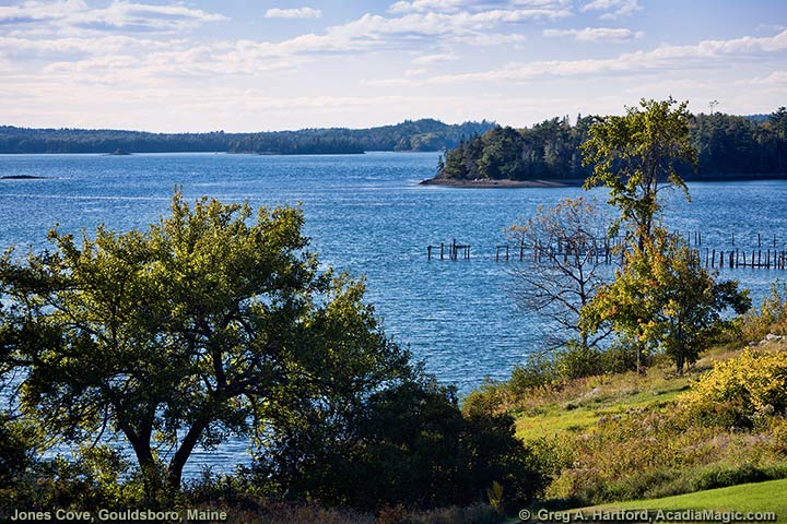 West Gouldsboro view of Jones Cove that opens into Flanders Bay