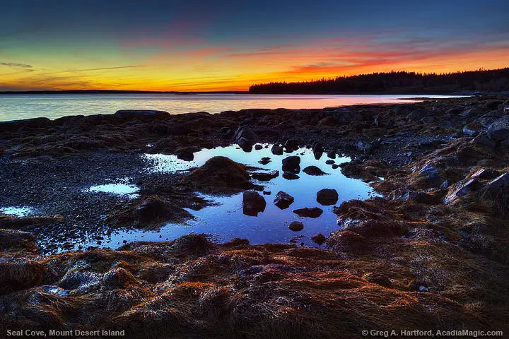 Beautiful twilight at Seal Cove
