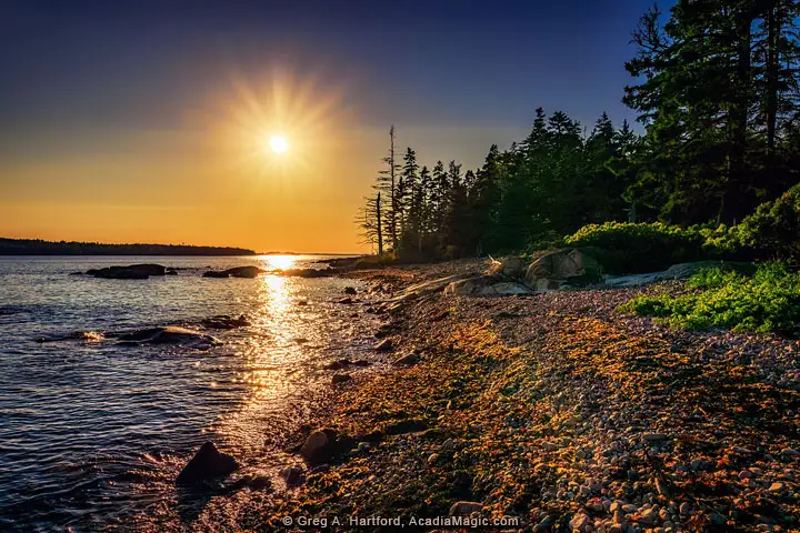 Sunset in Winter Harbor, Maine