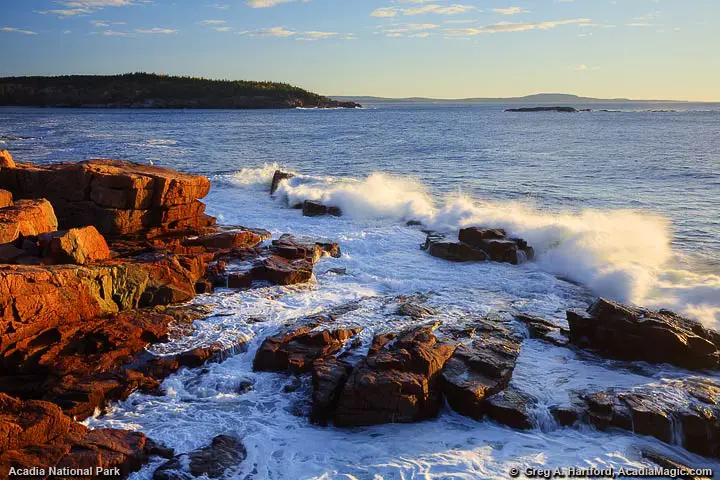 Pounding surf in Acadia