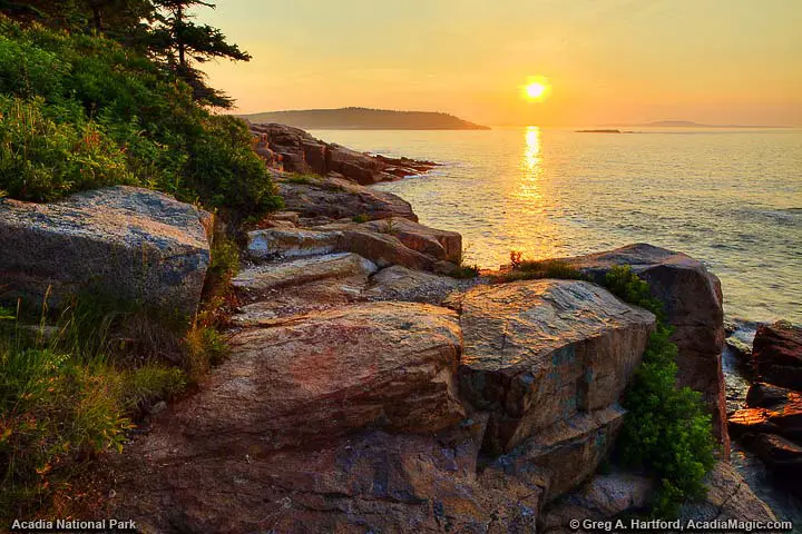 Sunrise in Acadia National Park, Maine