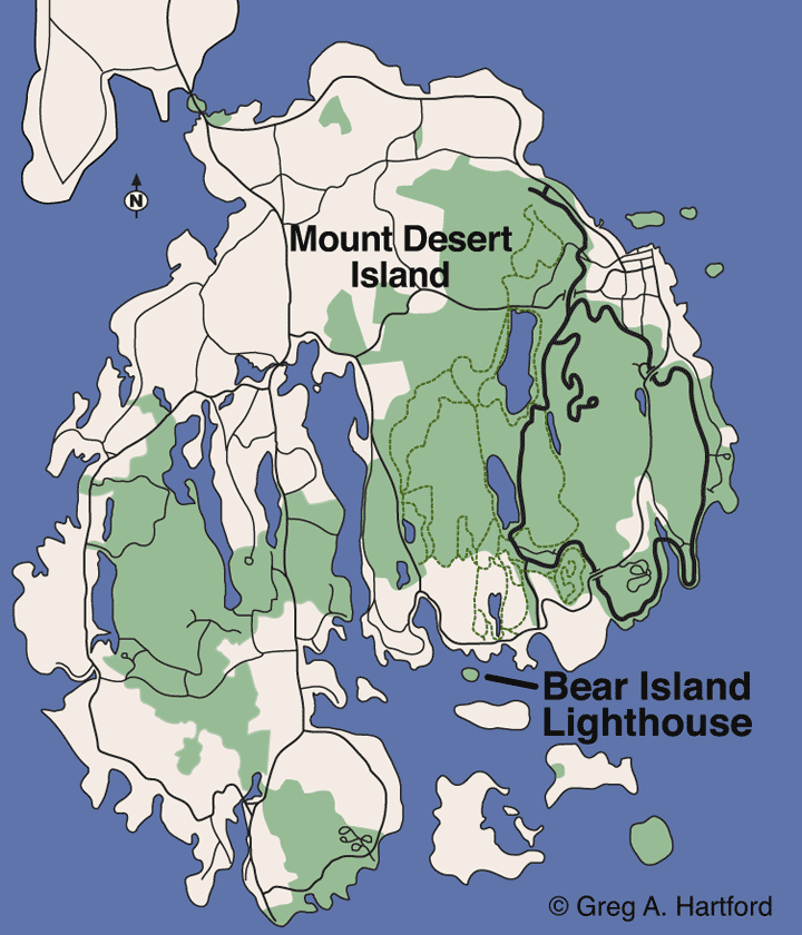 Bear Island Location Map