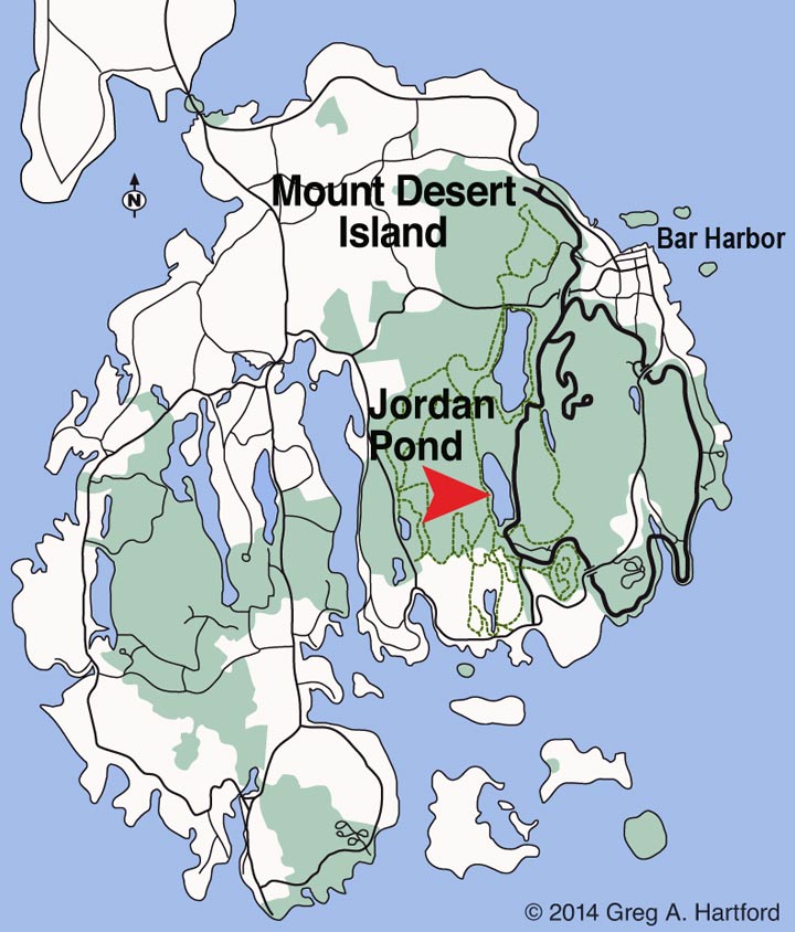 Jordan Pond Location Map