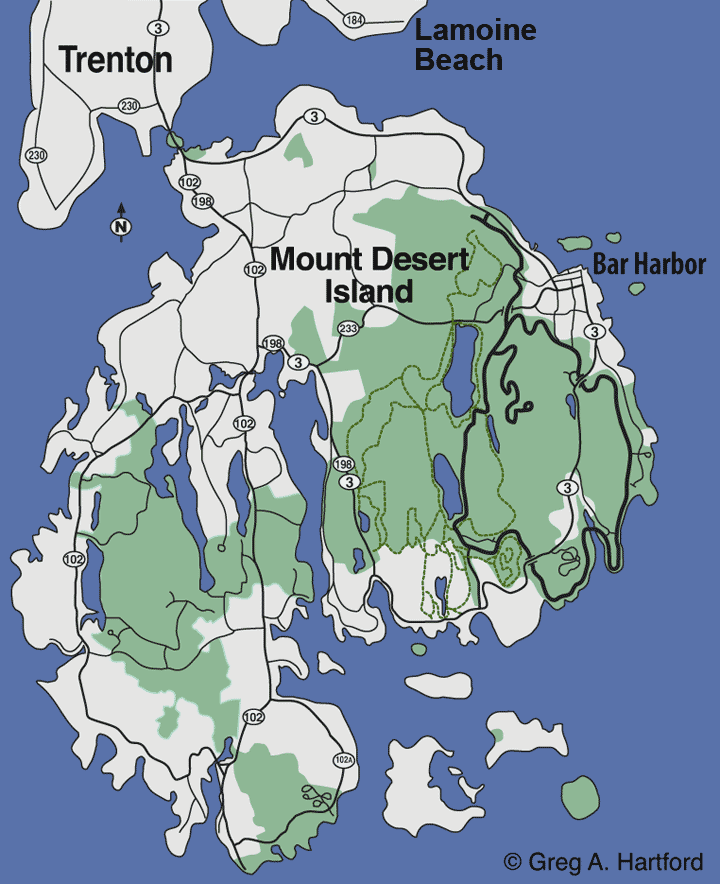 Lamoine Beach Location Map