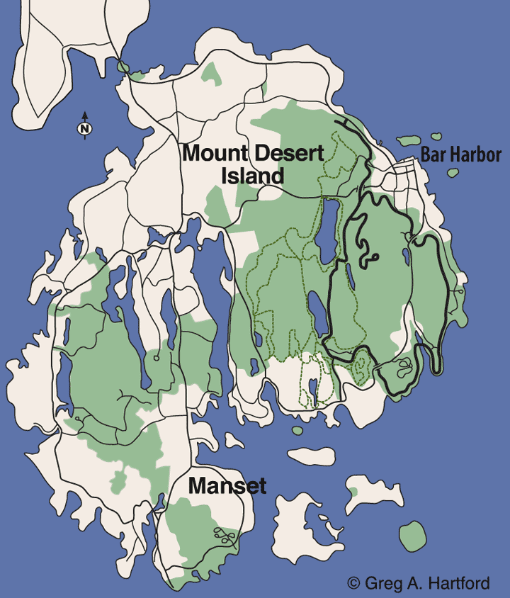 Manset, Maine Location Map
