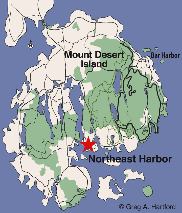 Northeast Harbor location map