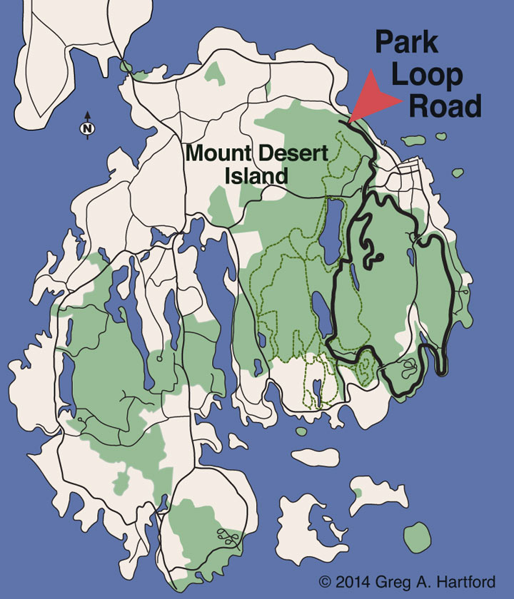Park Loop Road Location Map