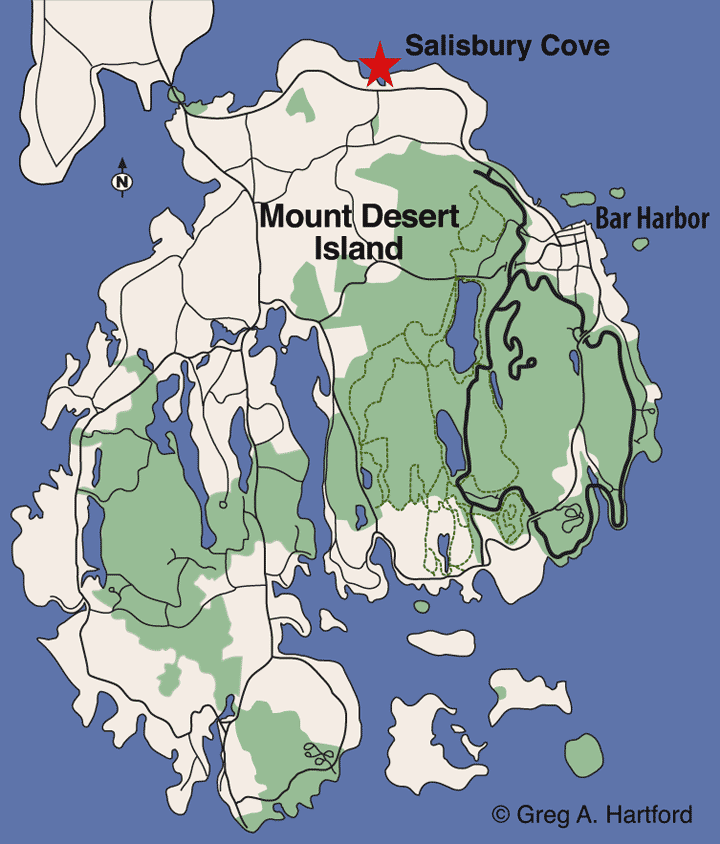 Salisbury Cove Location Map