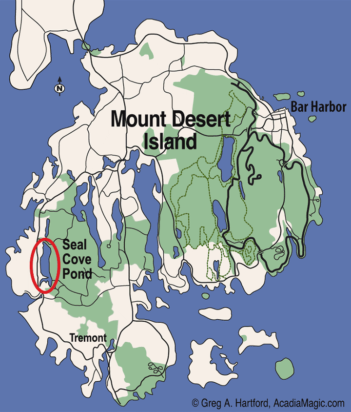 Seal Cove Pond Location Map