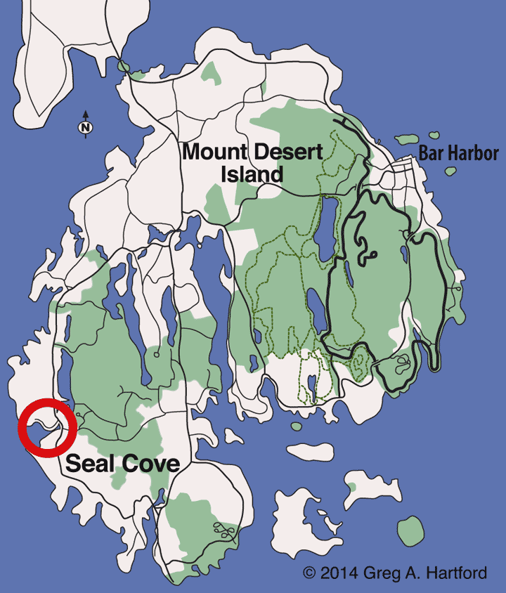 Seal Cove Location Map