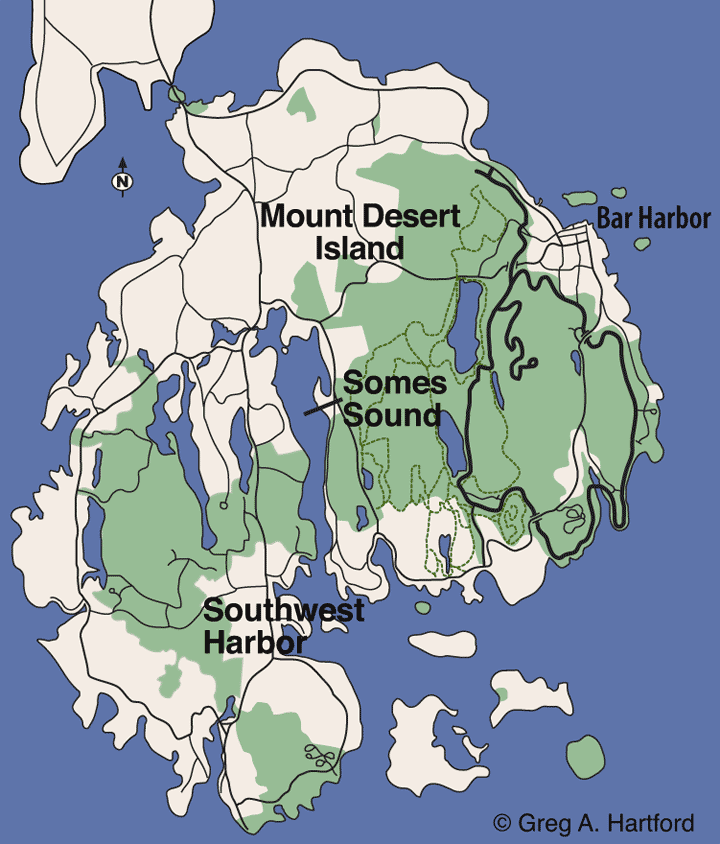 Somes Sound Location Map