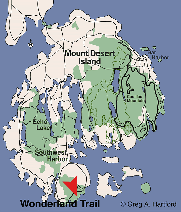 Wonderland Trail Location Map